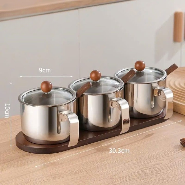 Stainless Steel Seasoning Jar Set