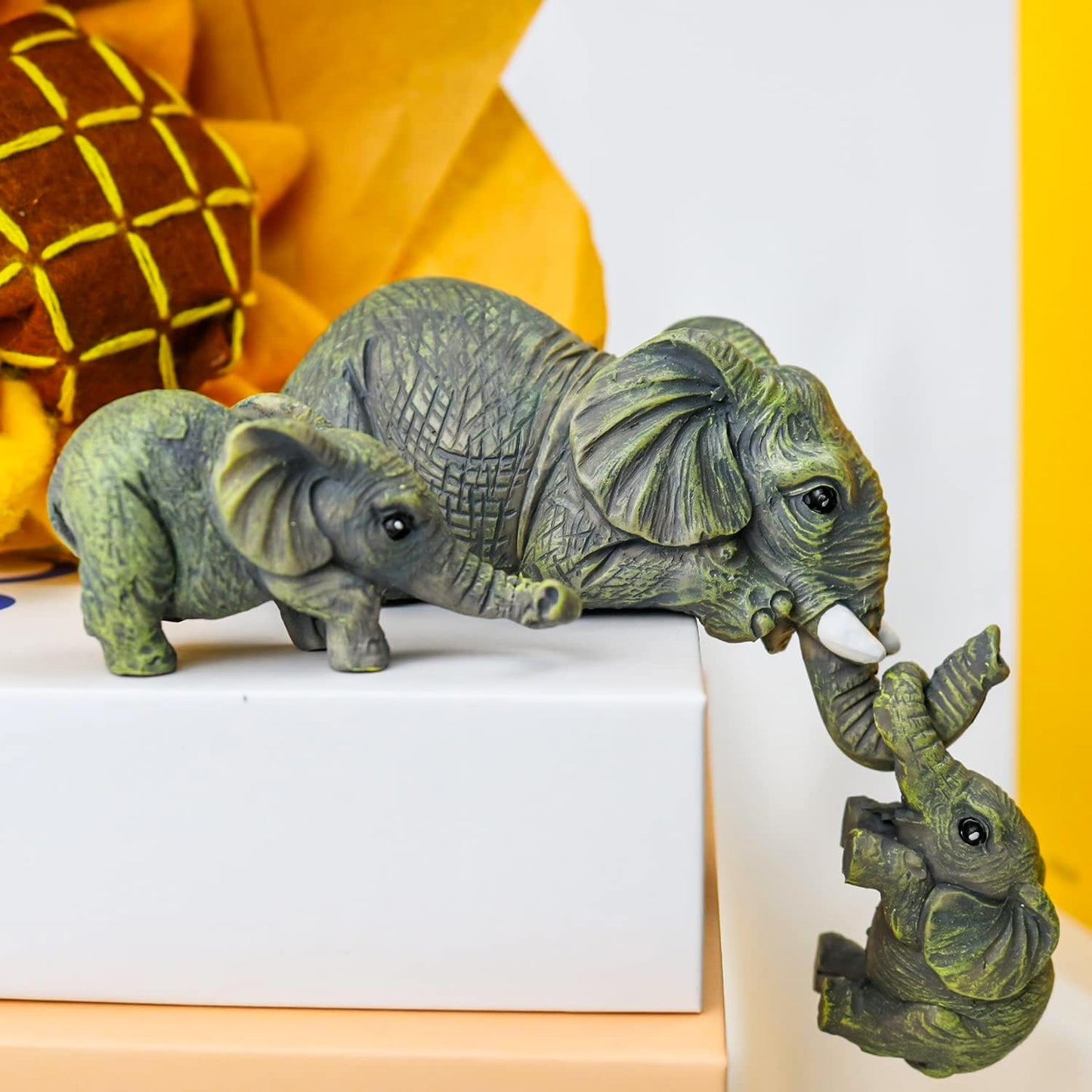 Mother & Baby Elephant Figurine