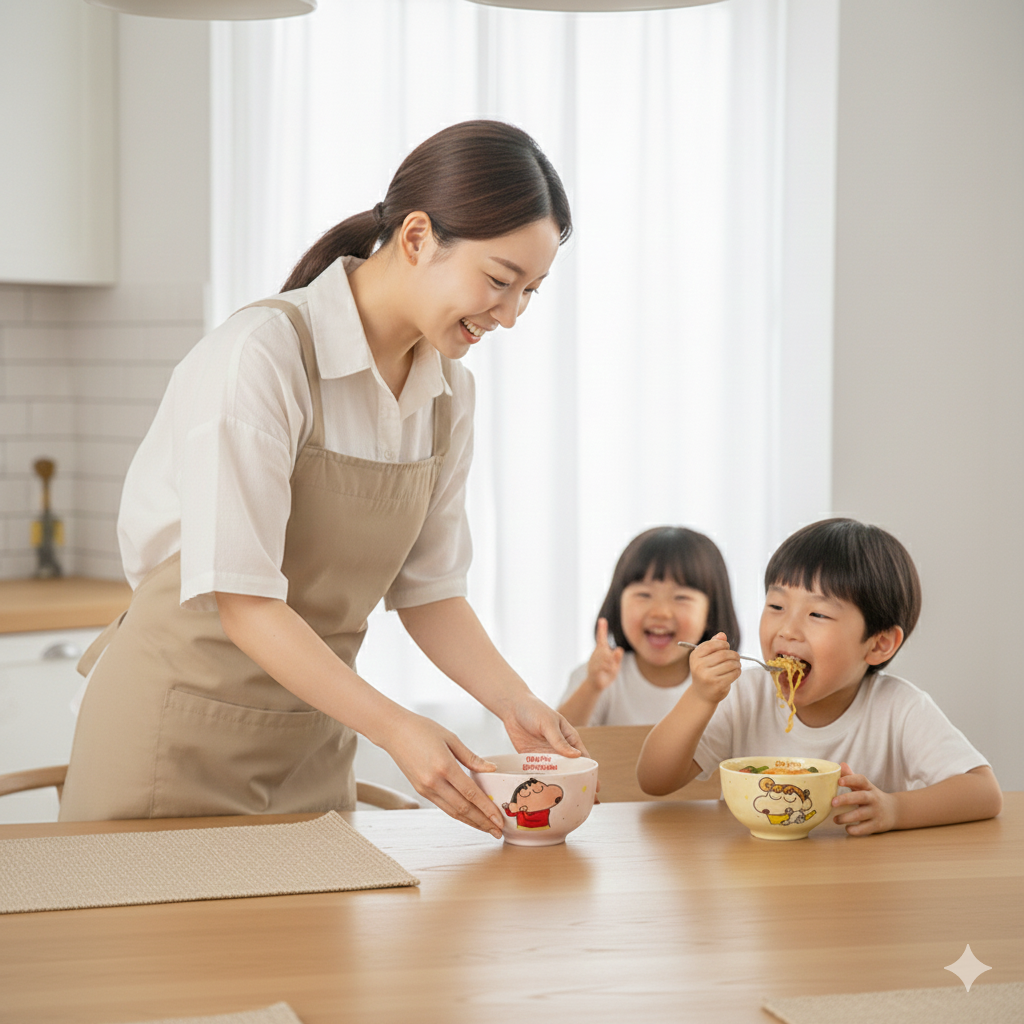 Shinchan & Friends Bowl Set