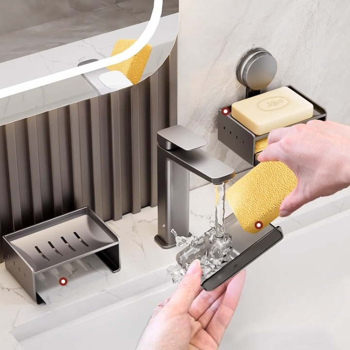 Suction Cup Soap Holder (Aluminum Alloy)