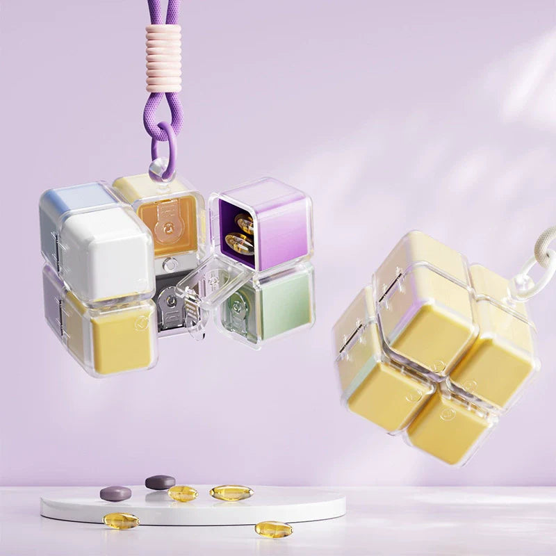 Rubik's Cube Medicine Box