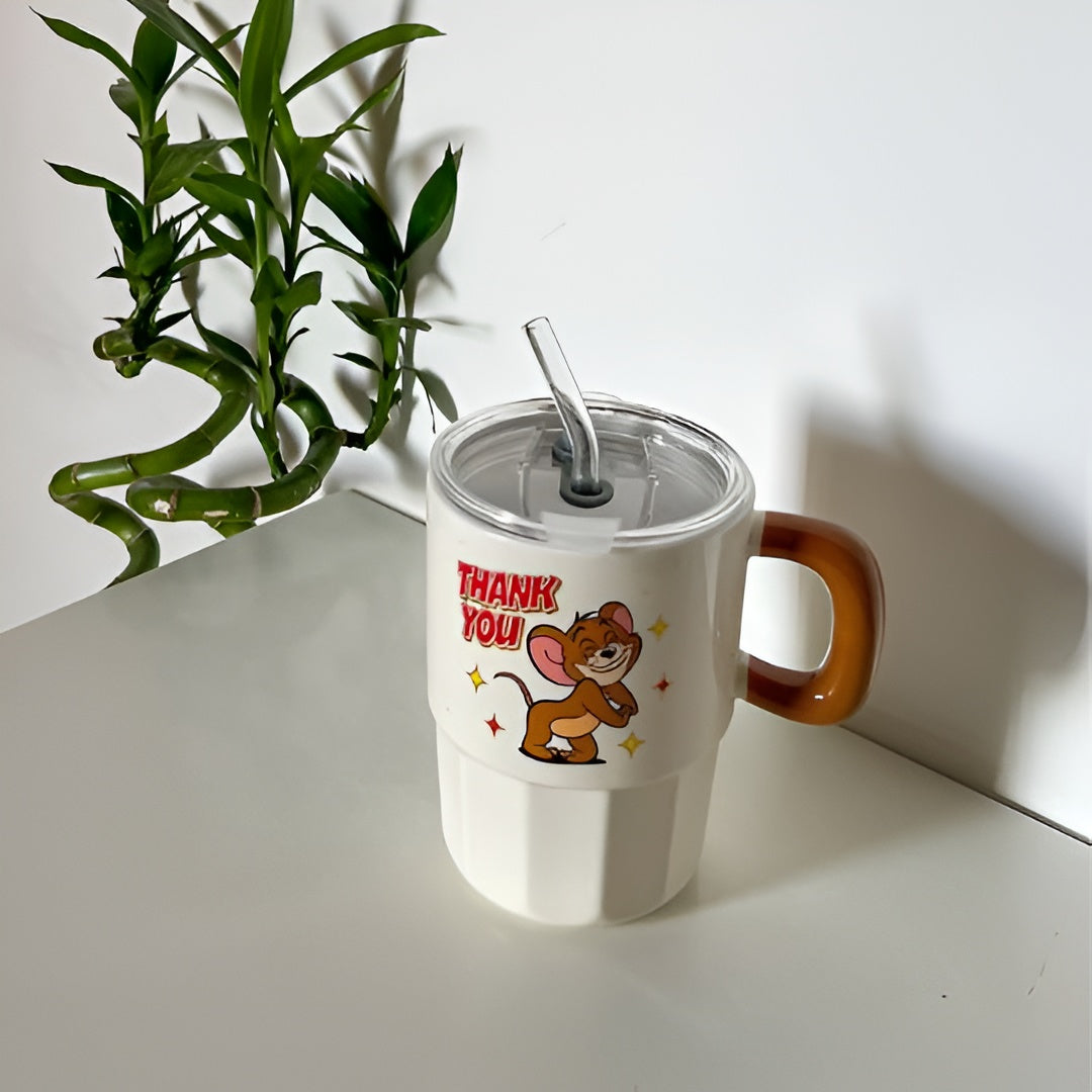 Tom & Jerry Straw Mug