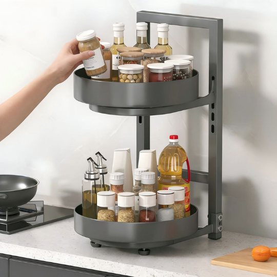 Multi-Tier Rotatable Organizer Rack