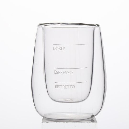 Double-Wall Coffee Measuring Glass