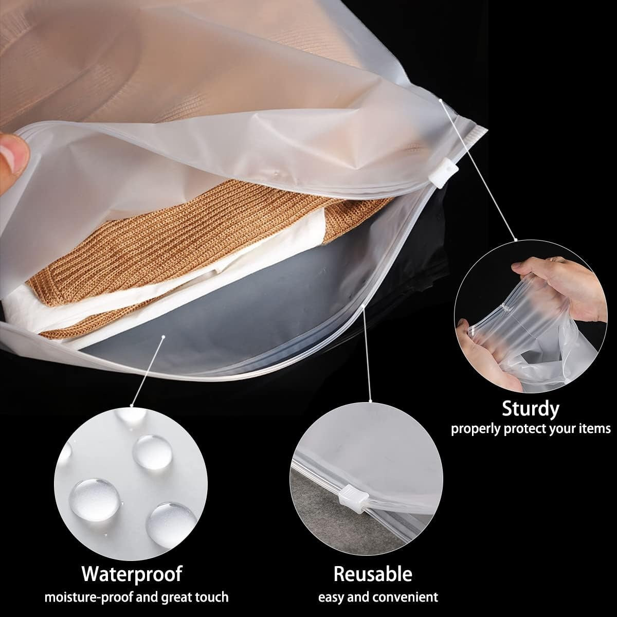 Transparent Storage Pouches