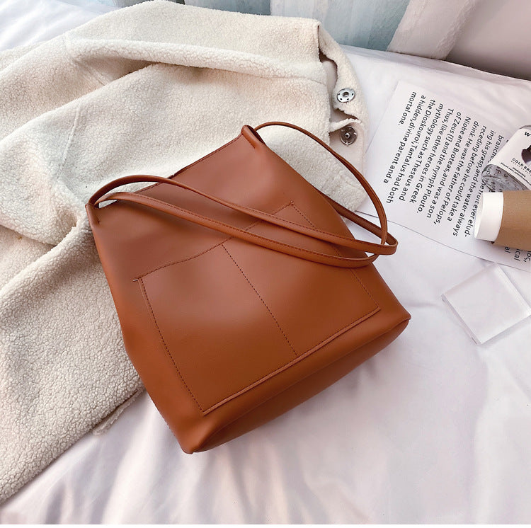 Leather Bucket Purse