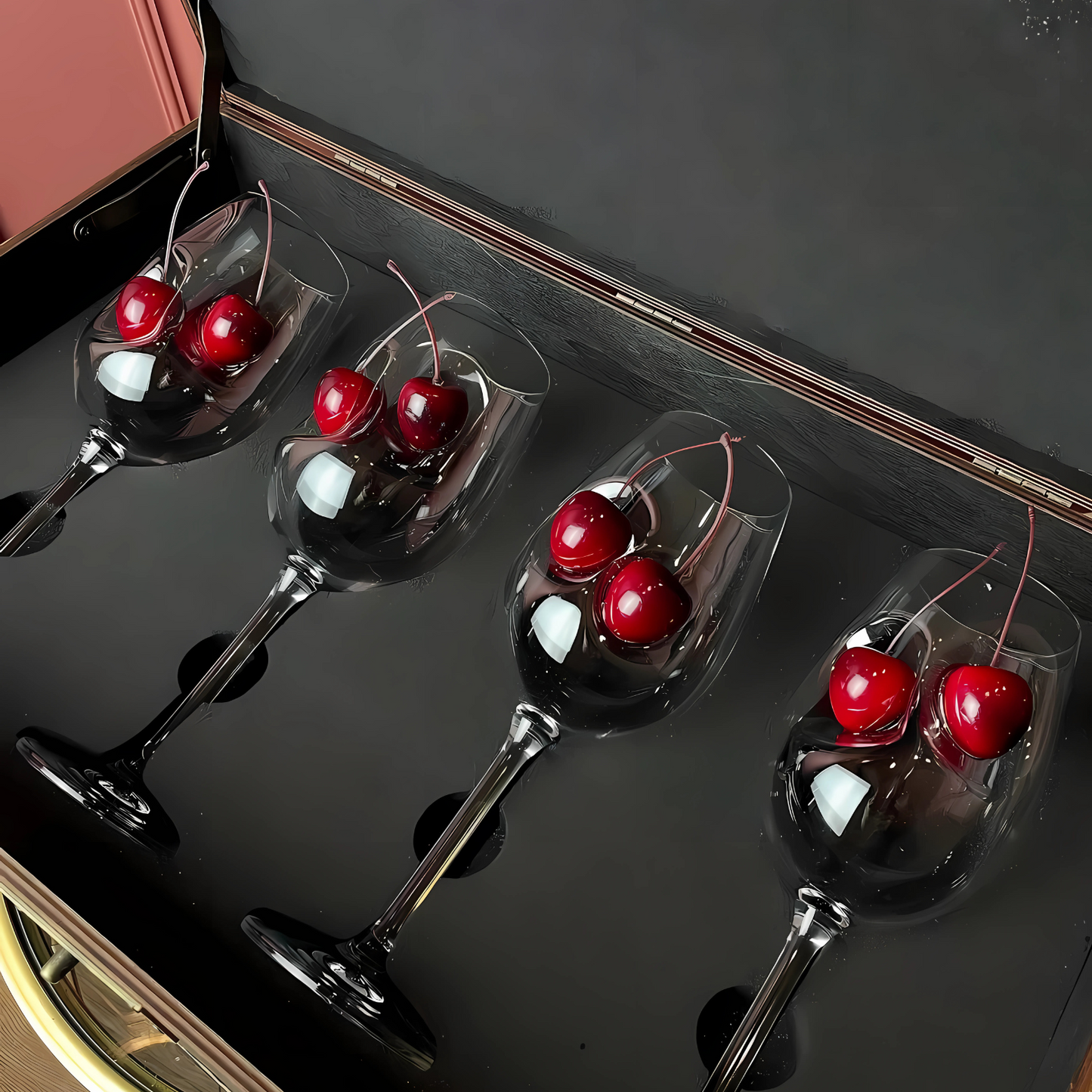 Cherry Wine Glass