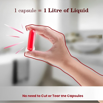 Refillable Cleaning Capsule with Spray Bottle