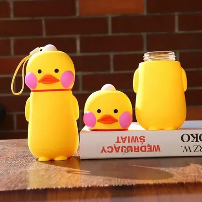 Cute Duck Silicone Bottle