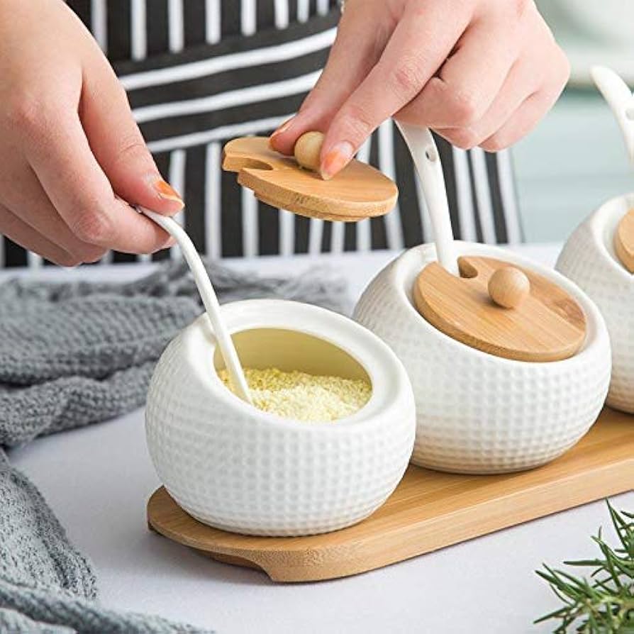 Ceramic Spice Pot Set