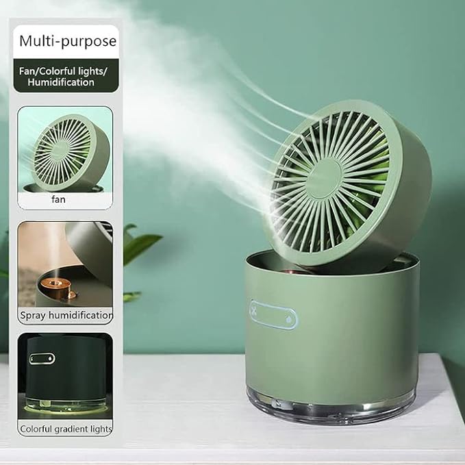 Mini Desk Misting Fan