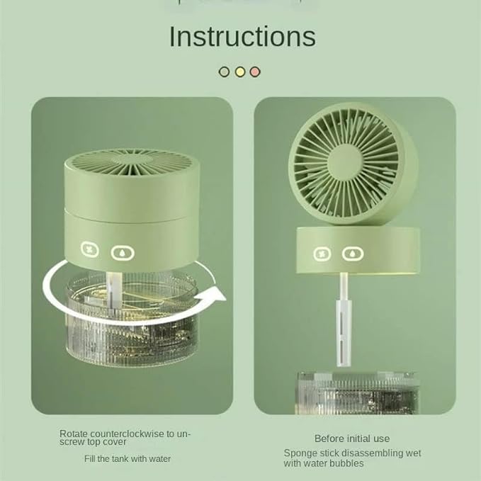 Mini Desk Misting Fan