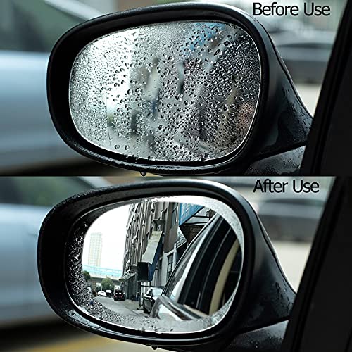 Side Mirror Protection Film (Square - 4 PCs + Oval - 4 PCs)