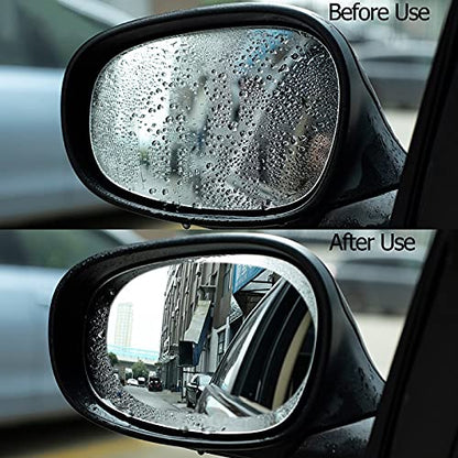 Side Mirror Protection Film (Square - 4 PCs + Oval - 4 PCs)
