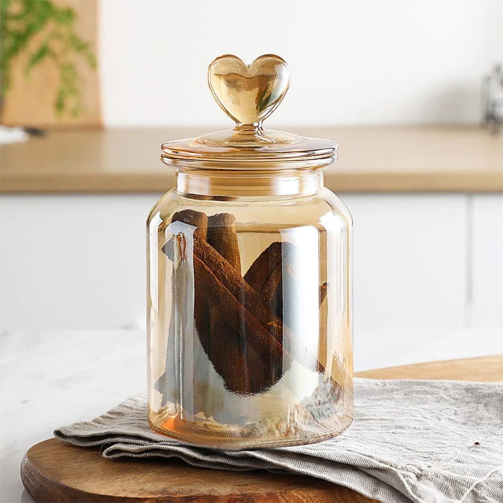 Heart Top Lid Food Storage Jar