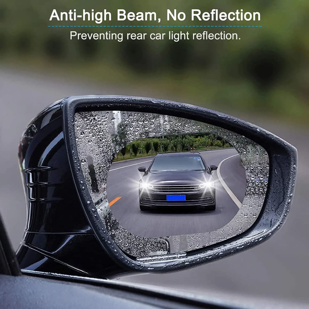 Side Mirror Protection Film (Square - 4 PCs + Oval - 4 PCs)