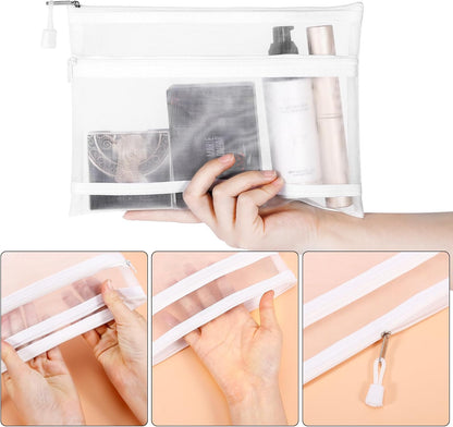 2 Layers Cosmetic Zipper Pouch