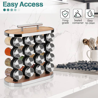 Spice Rack with Jars