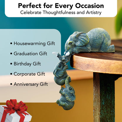 Mother & Baby Elephant Figurine