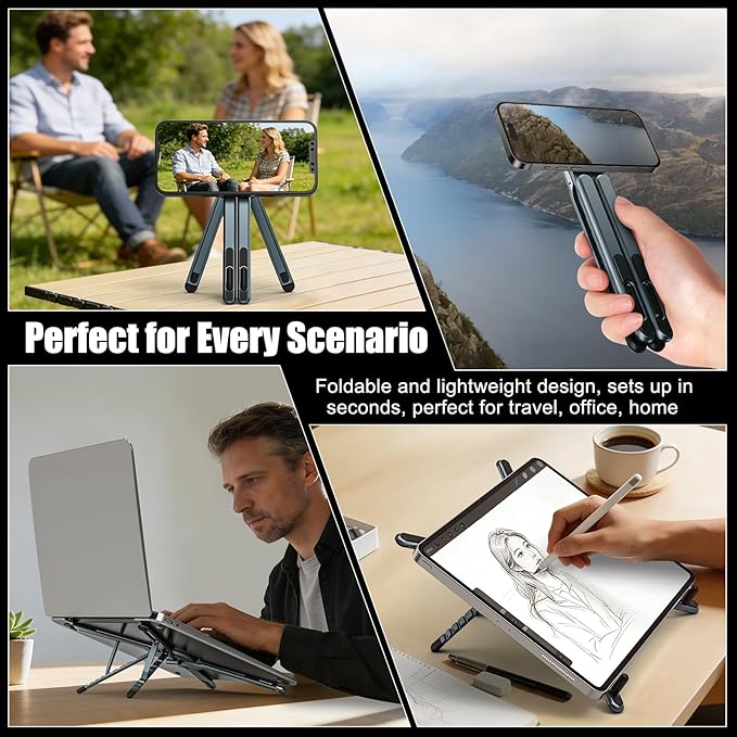 3-in-1 Foldable Magnetic Holder