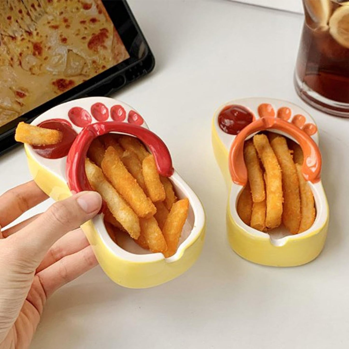 Flip Flop Fries & Sauce Dish