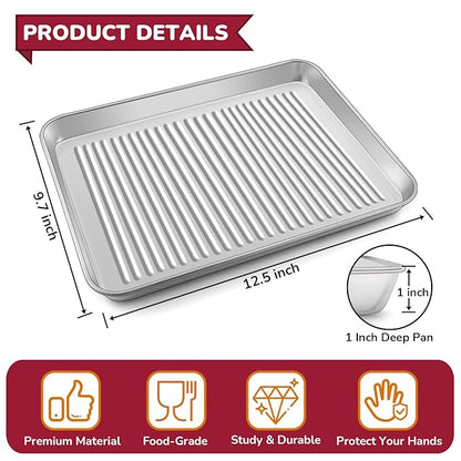 Multi-Purpose Steel Serving Tray
