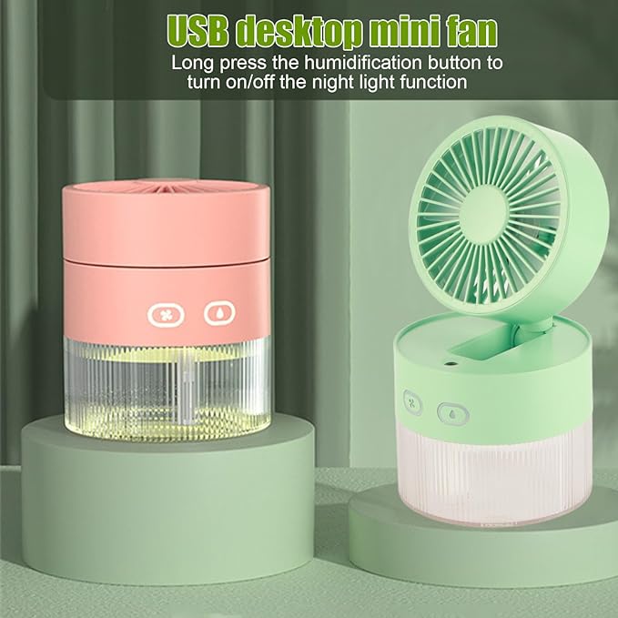 Mini Desk Misting Fan