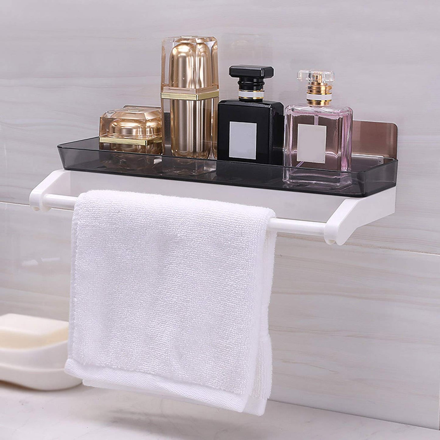 Bathroom Organizer with Towel Holder
