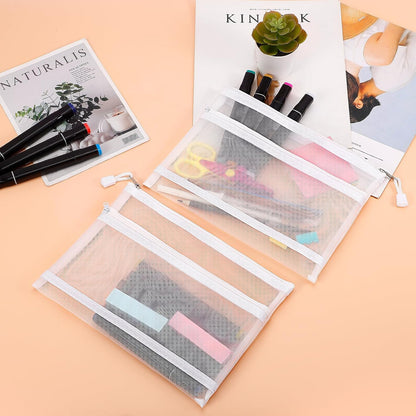 2 Layers Cosmetic Zipper Pouch