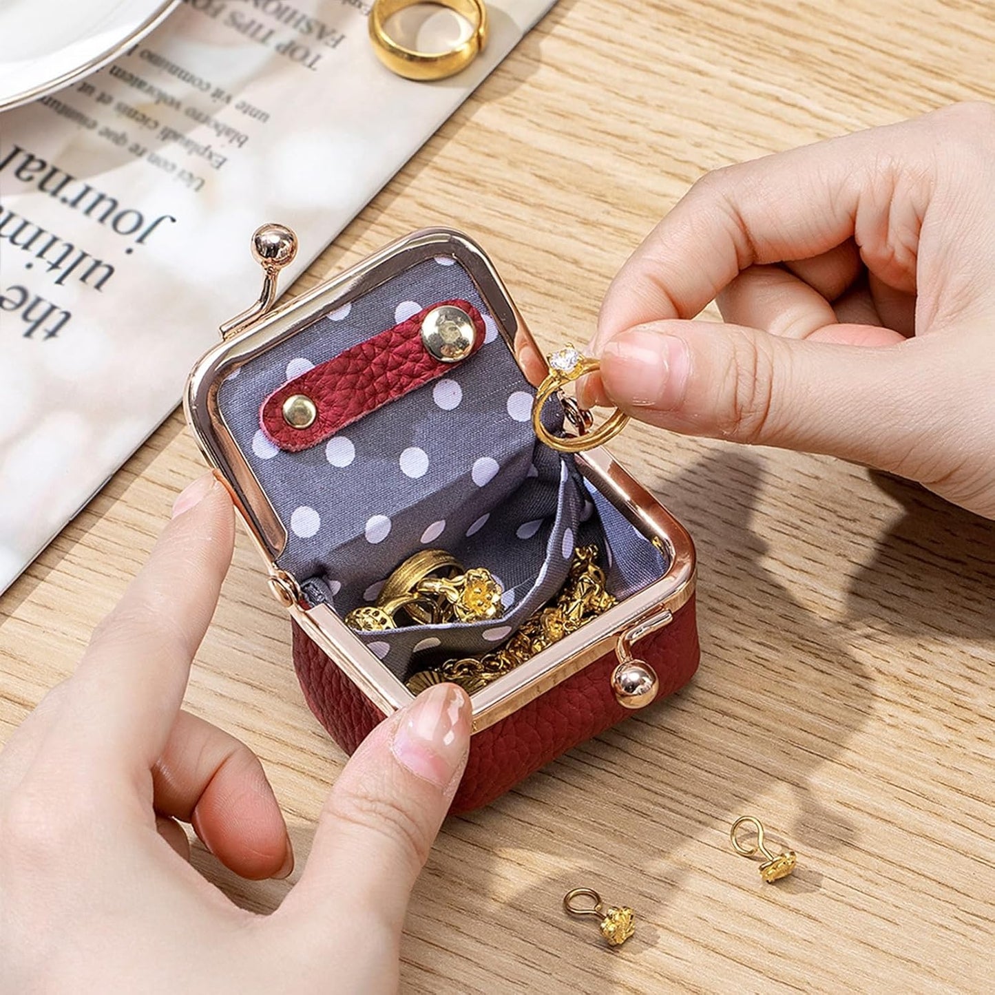Mini Portable Jewelry Box