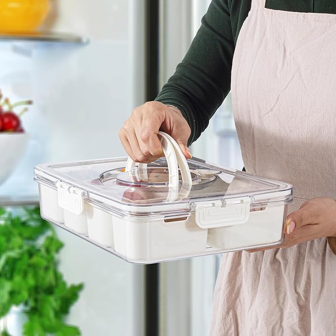 Multi-Compartment Snacks Tray