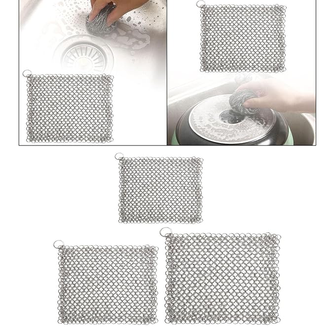 Stainless Steel Chain Scrubber (12.5 CM x 12.5 Cm)