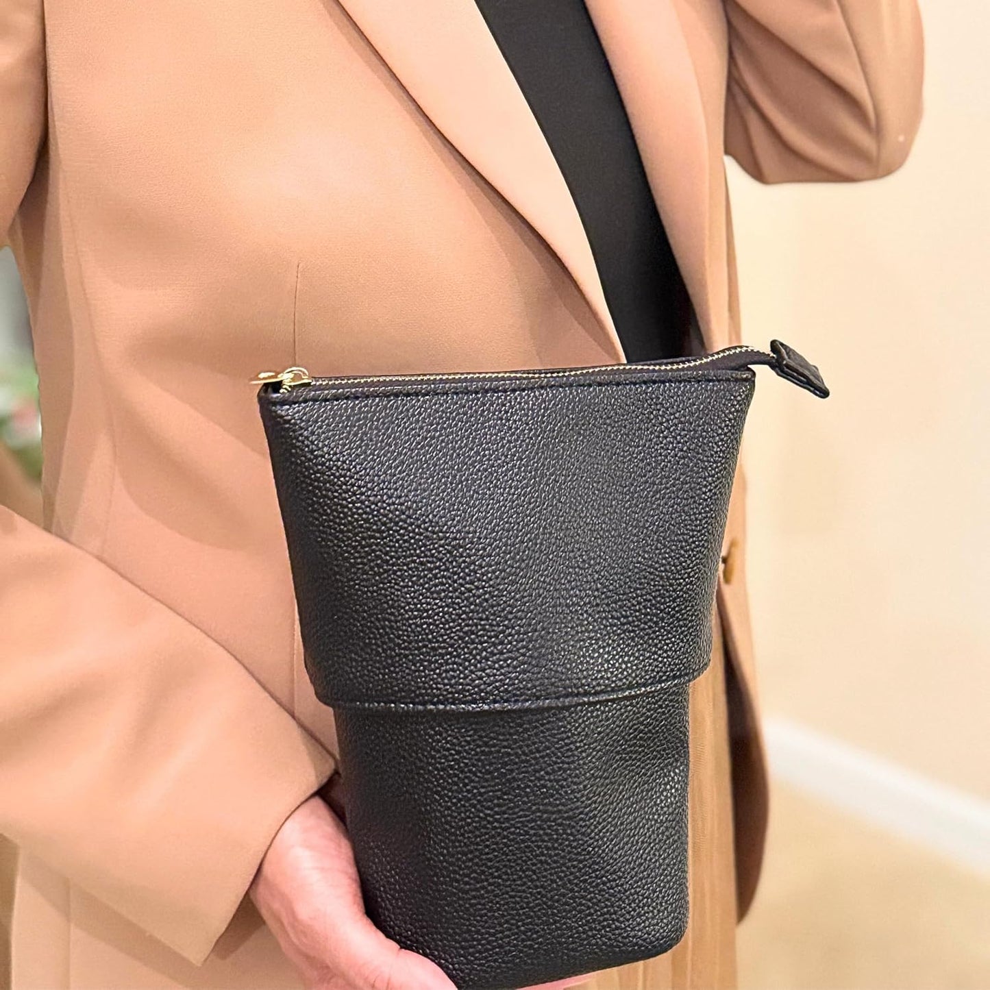 Portable Makeup Brush Holder Bag