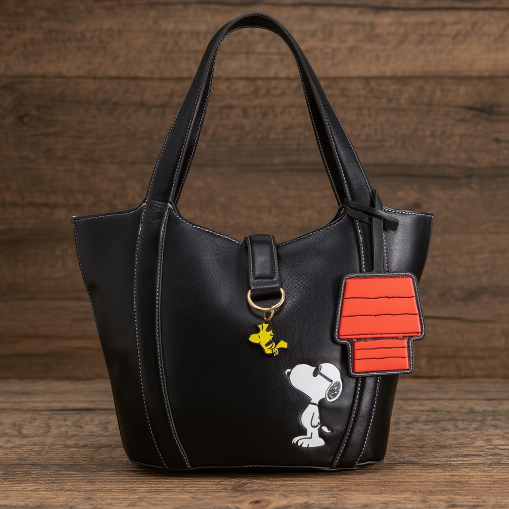 Snoopy Pebble Textured Purse