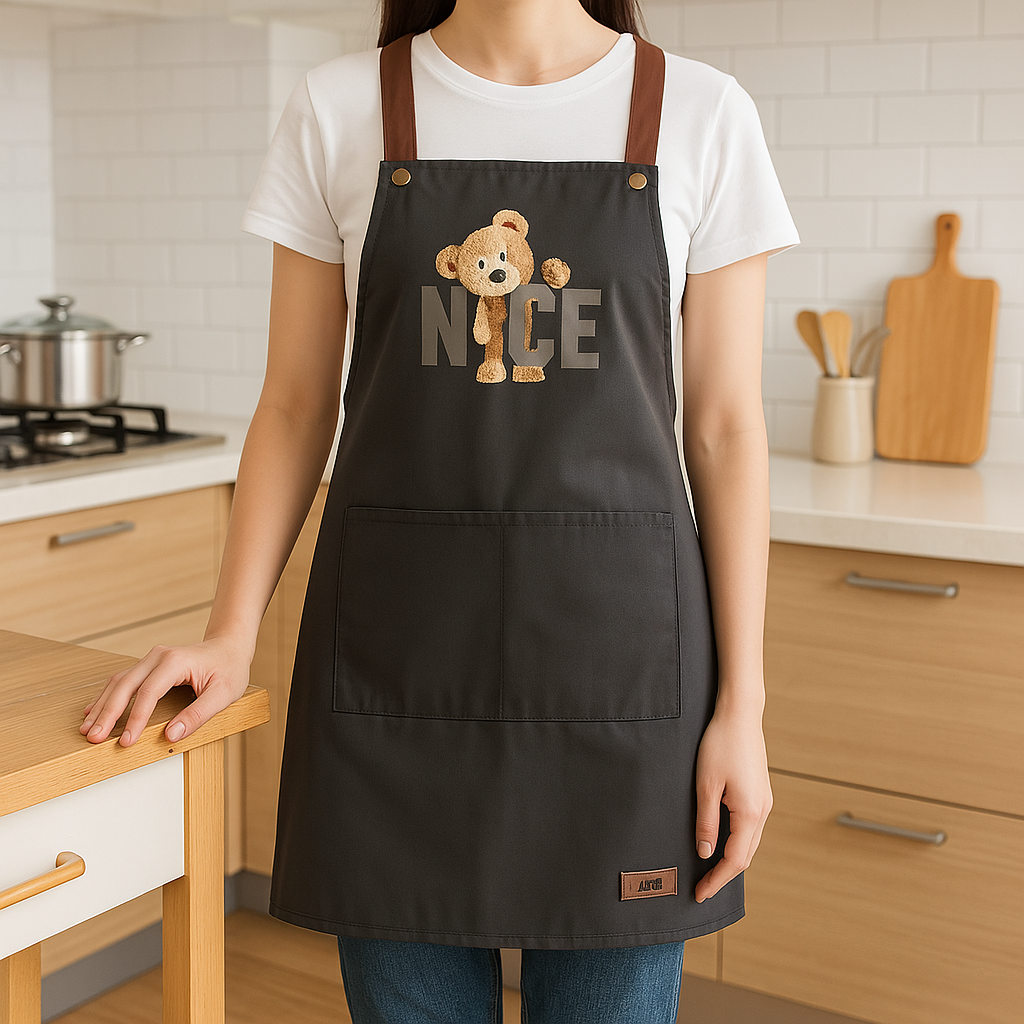 Bear Design Waterproof Apron