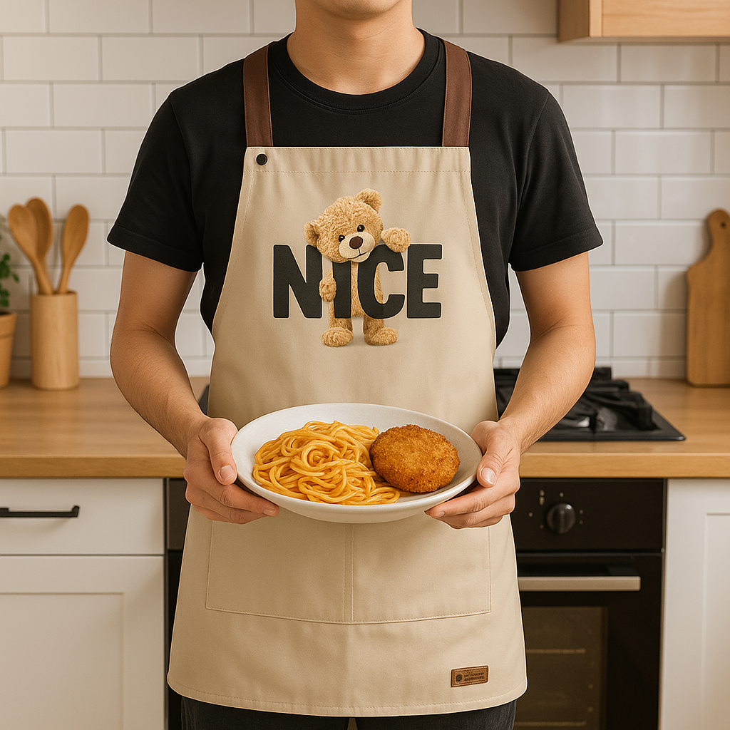 Bear Design Waterproof Apron