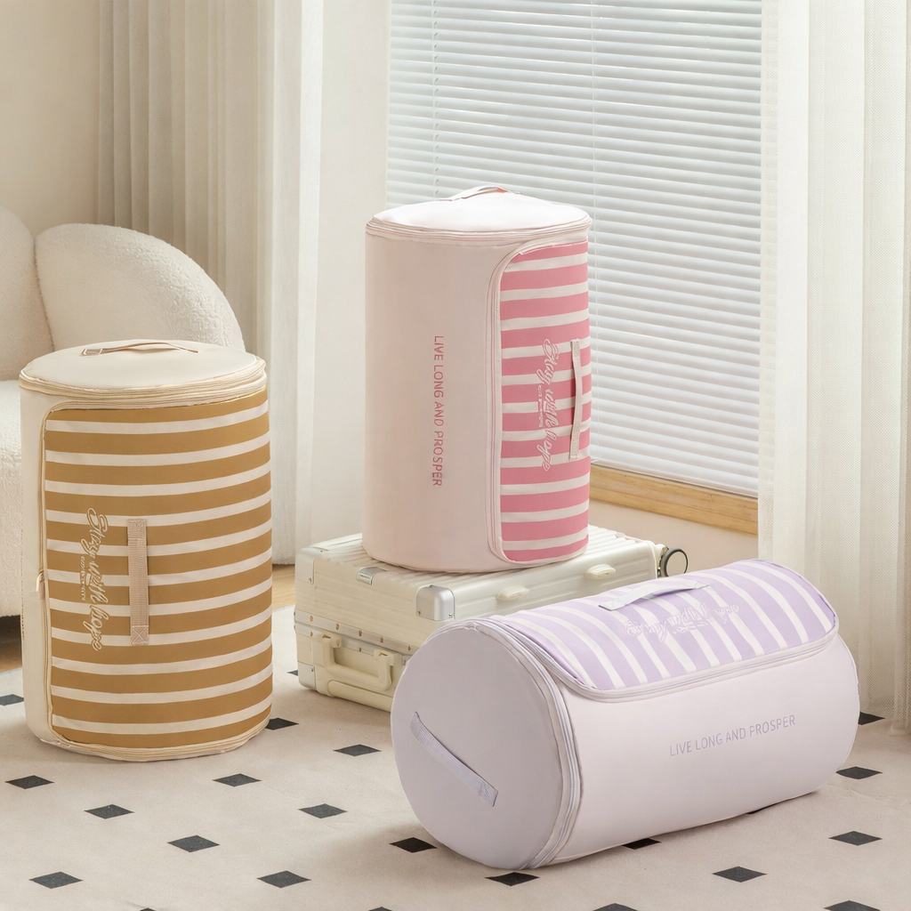 Cylindrical Roll-Up Storage Bag