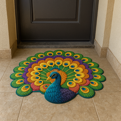 Peacock Floor Mat