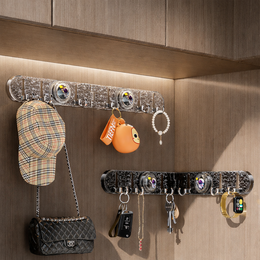 Corner Suction Hook Rack