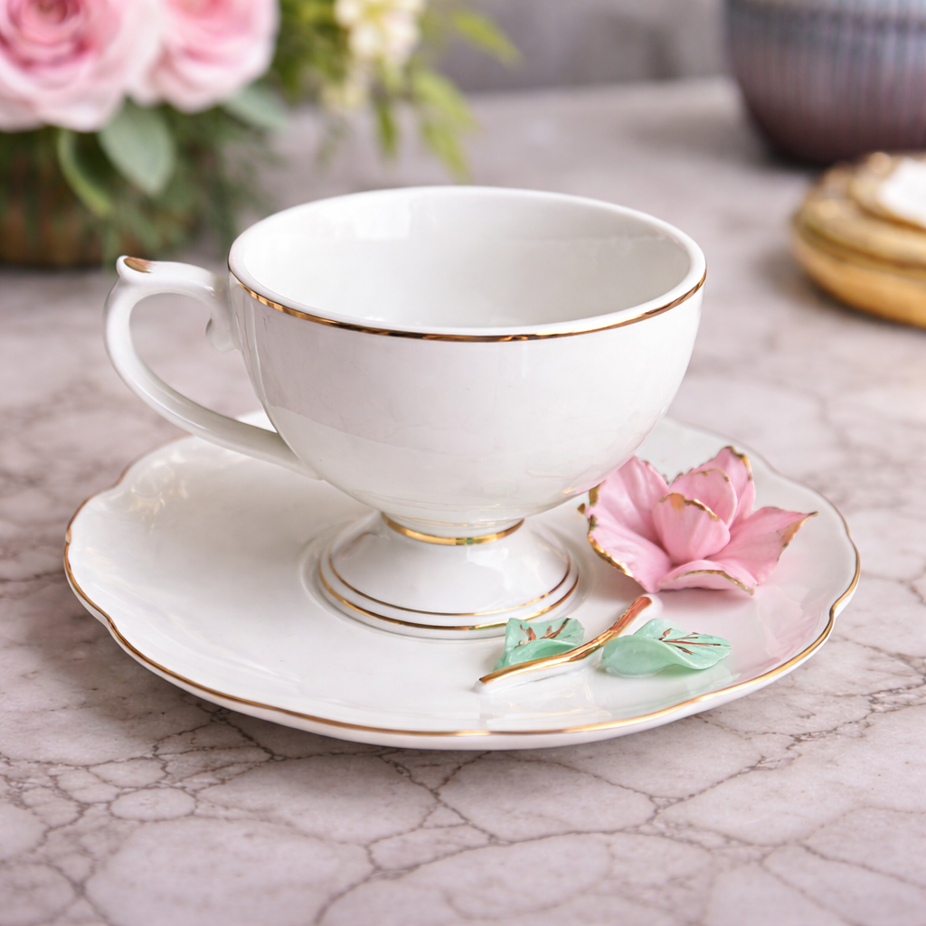 Floral Elegance Tea Set
