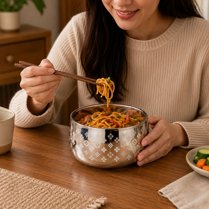 Double-Layer Food Bowl