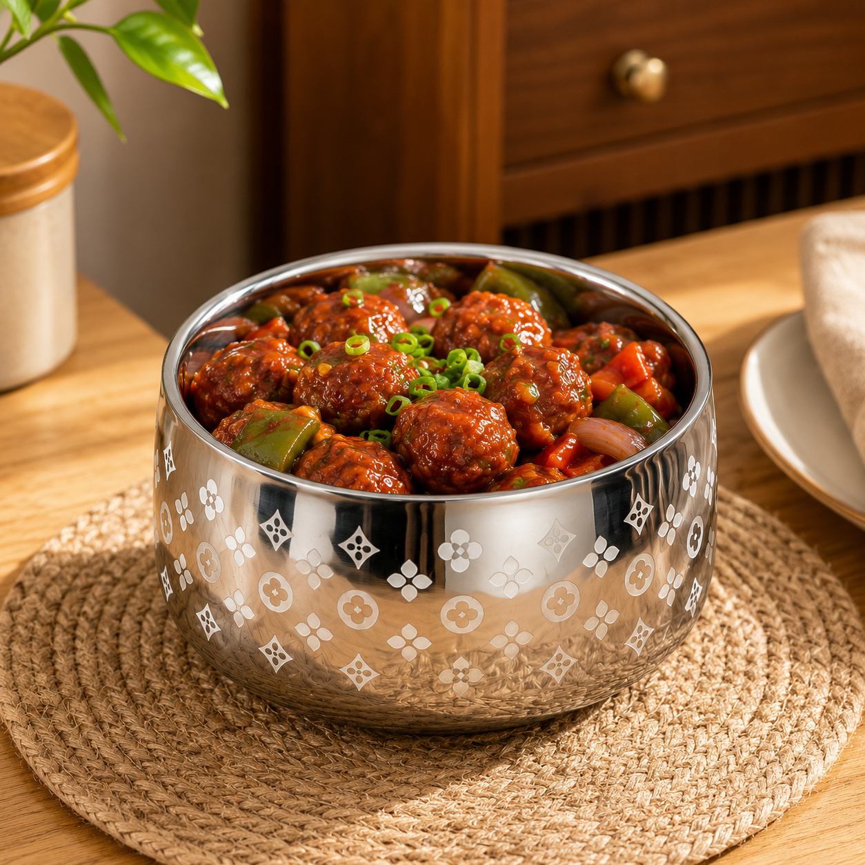 Double-Layer Food Bowl
