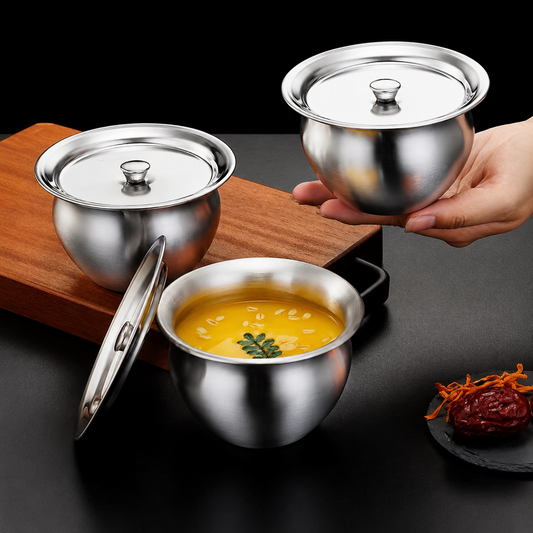 Stainless Steel Bowl with Lid
