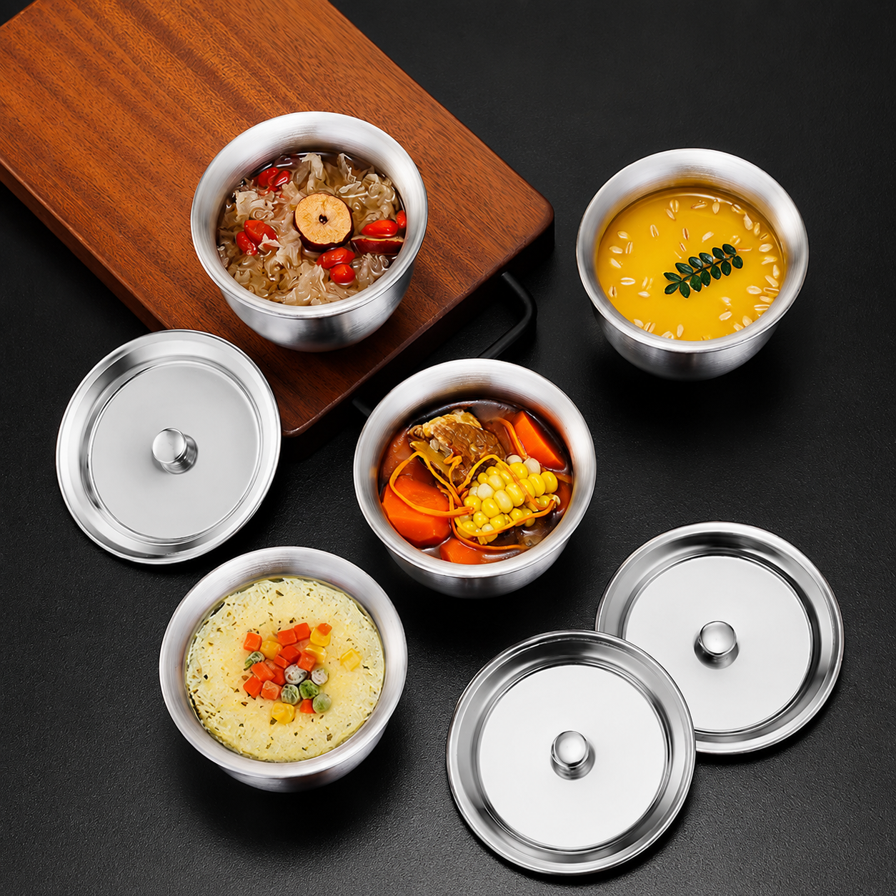 Stainless Steel Bowl with Lid