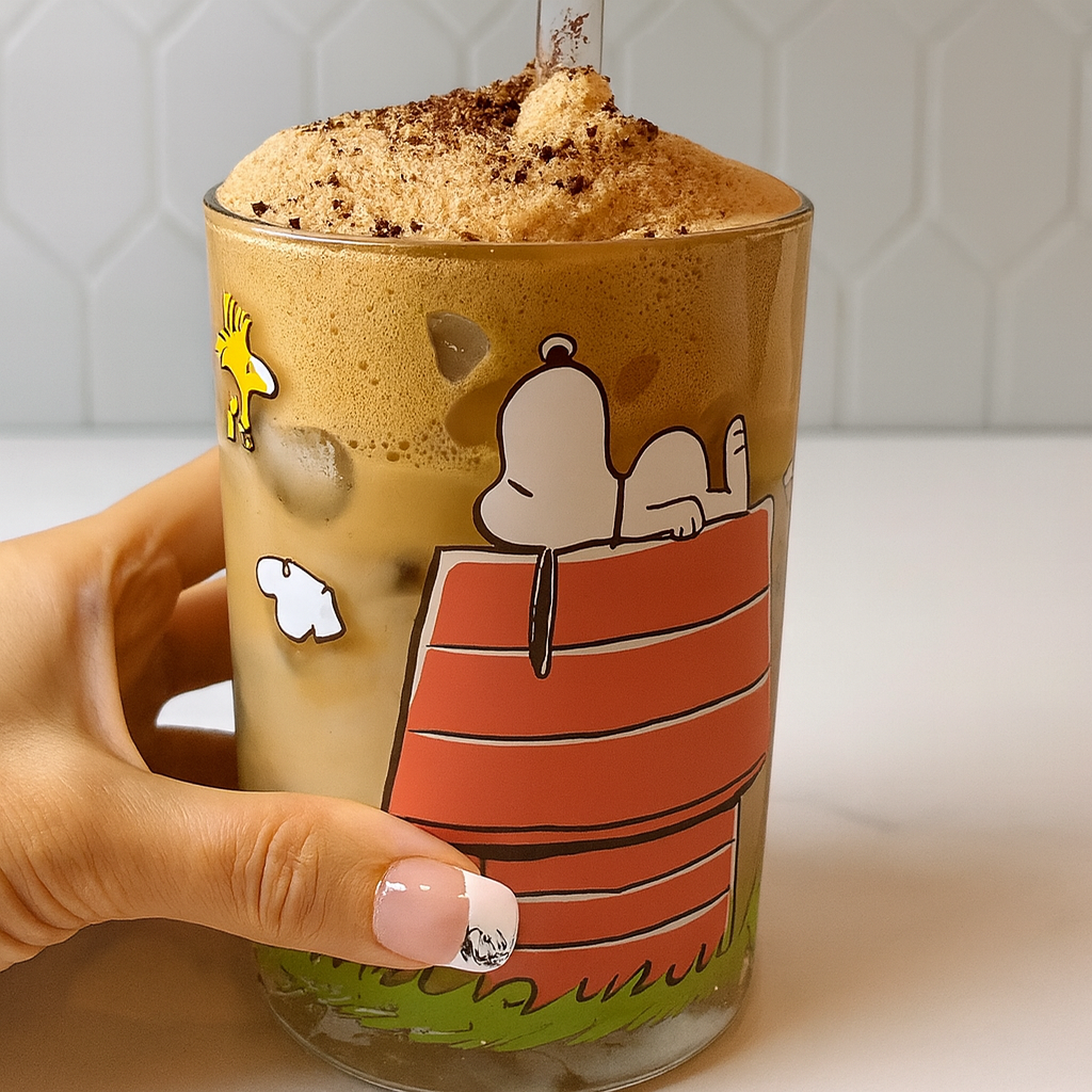 Aesthetic Snoopy Glass