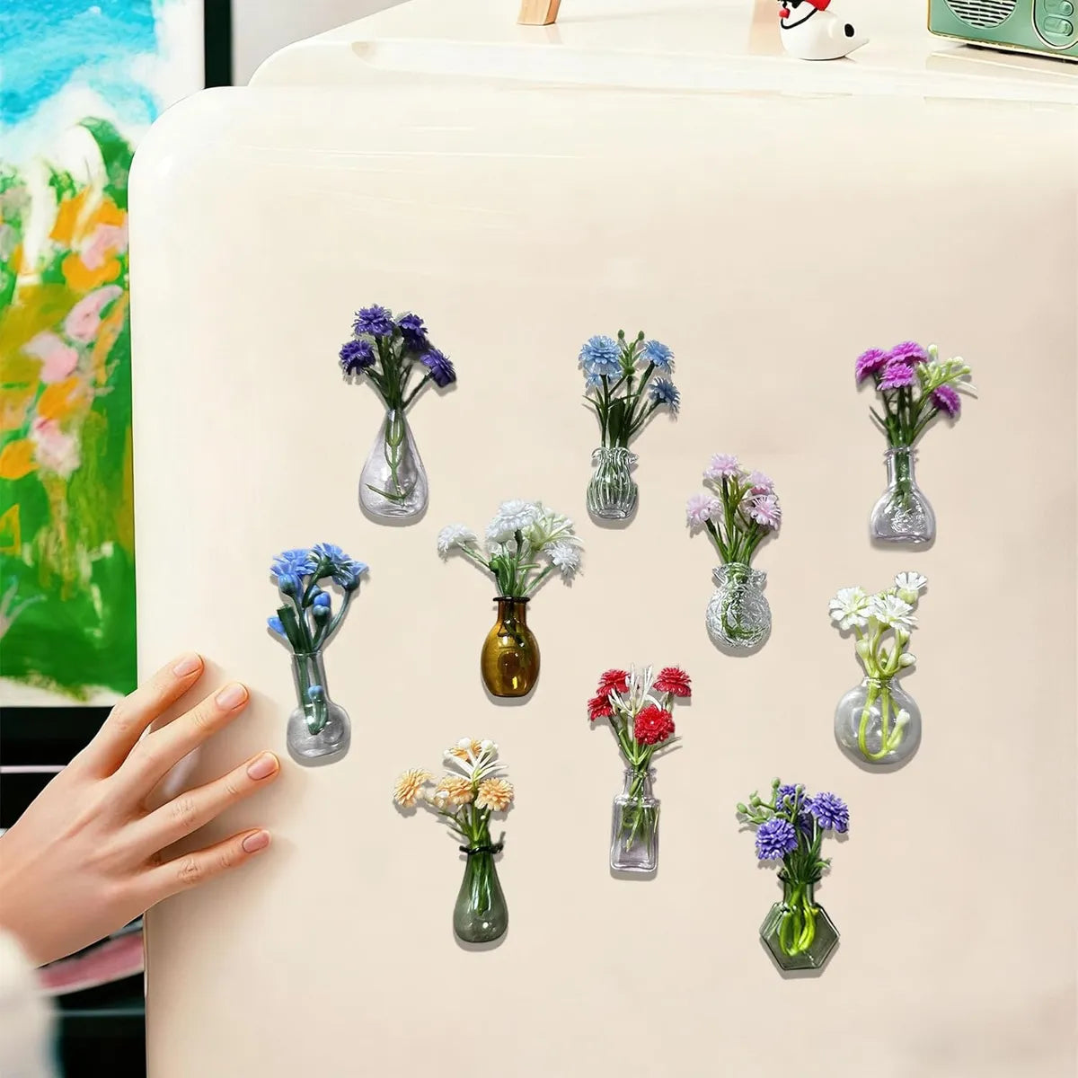 Mini Magnetic Flower Vase