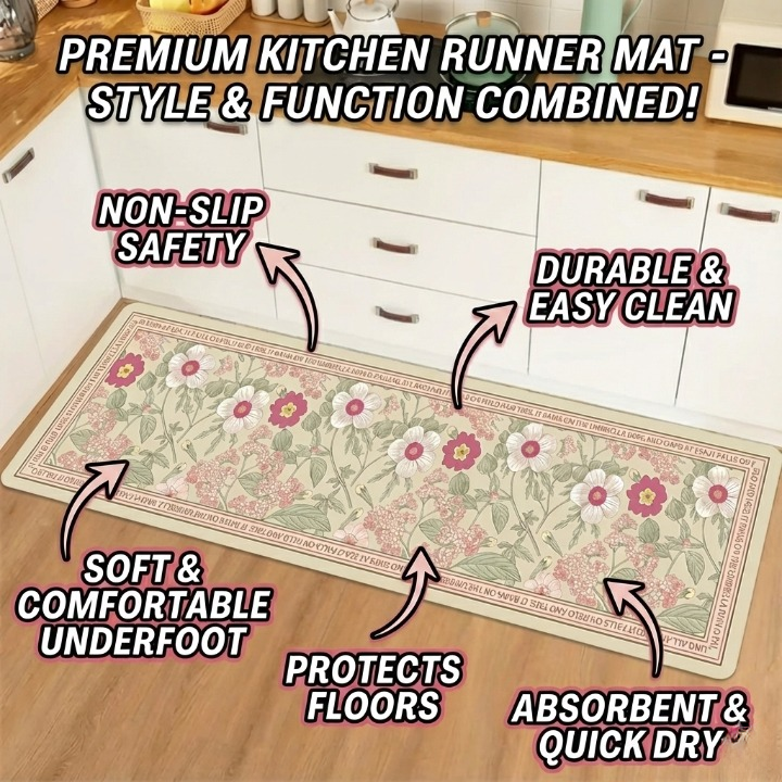 FloraGrip Kitchen Mat