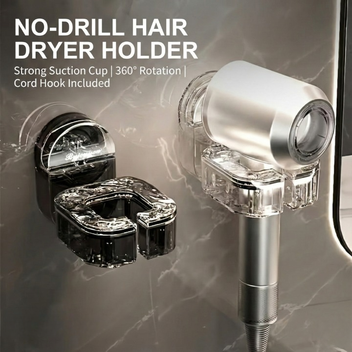 Wall Mounted Hair Dryer Stand Holder
