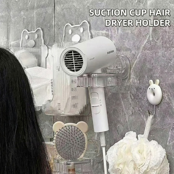Wall Mounted Hair Dryer Stand Holder