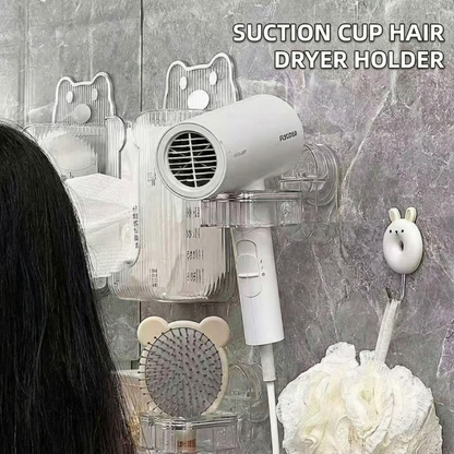 Wall Mounted Hair Dryer Stand Holder